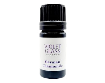 Blue Chamomile Essential Oil Organic Steam Distilled German Matricaria chamomilla Bulgaria Skincare Azulene Pure Aromatherapy