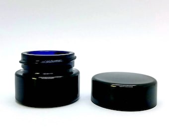 Miron Glass Jar 5ml mini thick UV blocking small travel Lip balm cosmetic container lip gloss lipbalm lip care self care apothecary jars