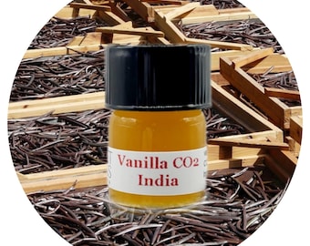 Extracto total de vainilla CO2 orgánico de la India Vanilla planifolia Aceite esencial de máxima calidad puro sin diluir