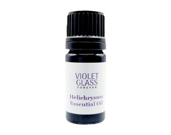 Organic Helichrysum essential oil Pure Immortelle italicum Corsica Corsican aromatherapy Italian strawflower curry plant