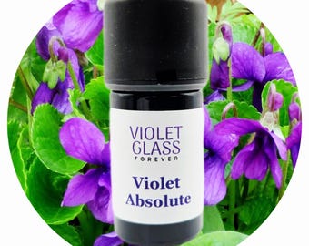Violet Leaf Absolute Oil Premium France Viola odorata Perfumery Perfume Fragrance Pure All Natural