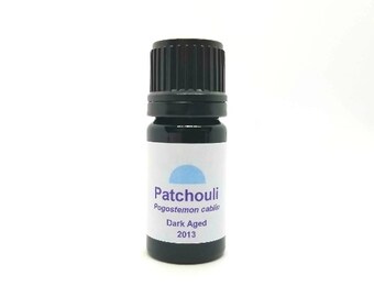 Patchouli Essential oil Dark aged 2013 Pogostemon cablin Organic Vintage 2013 Patchouli Essential Oil Perfumery Fixative and Perfume