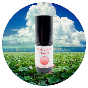 Pink Lotus Flower Perfume all natural organic jojoba oil roll on