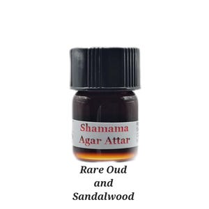 Shamama Agar Attar Agarwood Malaccensis Santalum Album CO2 Extracted Rare East Indian Sandalwood and Agar wood Oud India Ouhd