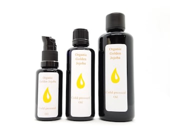 Jojoba Oil, Golden (Simmondsia chinensis) Organic Cold Pressed all natural moisturizer skincare oil