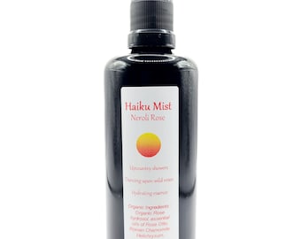 Haiku Mist Organic Face Body Spray Neroli Rose Facial Toner moisturizer moisture