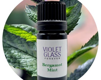 Aceite esencial de bergamota y menta orgánico cultivado en EE. UU. Mentha citrata perfumería natural aromaterapia agua de colonia menta linalol