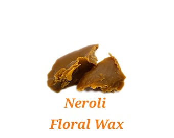 Neroli Floral Wax Citrus aurantium Flower Solid Perfume Aromatherapy Organic Natural Perfumery