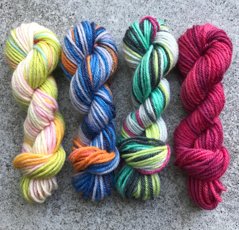 Knit Picks Felici Sock Yarn Mini Skein Set 5 12 Mini Etsy