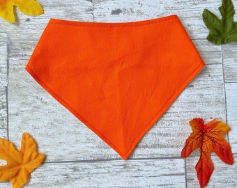 Blaze Hunter Orange Bandana Style Baby Bib