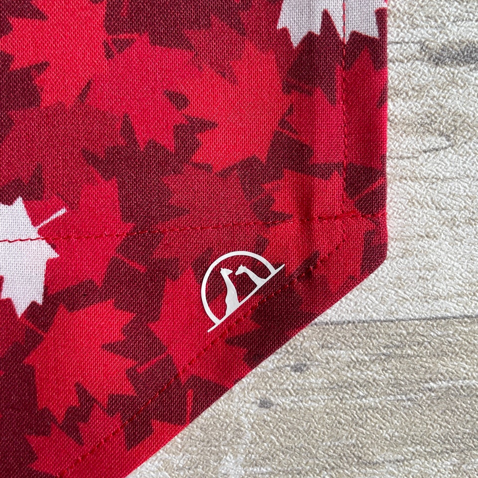 Discover Oh Canada! Pet Bandana - Snap, Over the Collar or Tied