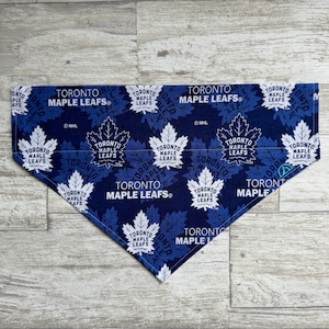 Toronto Maple Leafs Over the Collar Pet and Scrunchie / Elastic Bandana - Mutiple Sizes