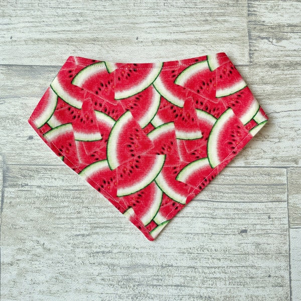 Watermelon Print Bandana Baby Bib