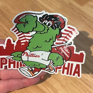 Philly Phanatic City Sticker Philadelphia - Philly Sports Team Sticker Philadelphia sticker Pak Phillies stickers- Eagles-Philly mascots
