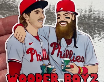 Phillies Wooder Boys Brandon Marsh Bryson Stott  sticker decal- Philly Sports Philadelphia phillies