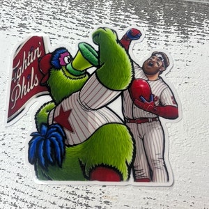 Bryce Harper and Philly Phanatic sticker decal- Philly Sports Team Sticker Philadelphia sticker  Phillies stickers- Philly mascots