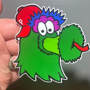 Philly Phanatic sticker decal- Philly Sports Team Sticker Philadelphia sticker  Phillies stickers- Philly mascots