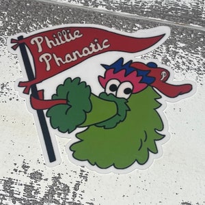 Philly Phanatic sticker decal- Philly Sports Team Sticker Philadelphia sticker  Phillies stickers- Philly mascots