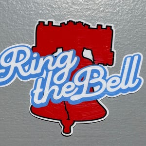 Phillies Ring the Bell sticker decal- Philly Sports Team Sticker Philadelphia sticker  Phillies stickers- Philly mascots