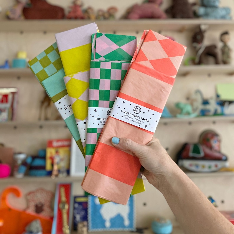 Luxus Seidenpapier gemustert - säurefreie Geschenkverpackung, Leoparden Muster, Grün & Petrol, 10 Blatt Bild 4