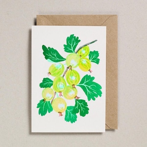 Gooseberry Risograph Print Greeting Card.