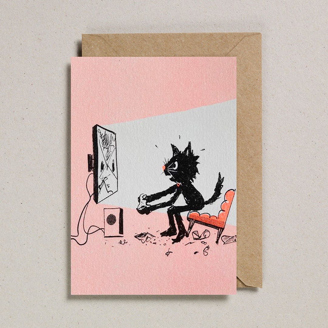 Rascals Cards - Gamer Cat - Etsy