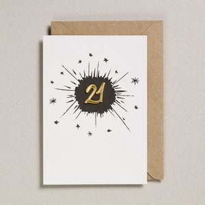 Bestickt Alter - 21 schwarz