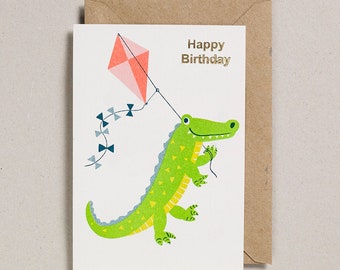 Confetti Pets Cards - Happy Birthday Croc