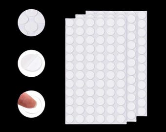 Clear Acrylic Dot Adhesive Stickers - Removable Double-Sided Round Adhesive Dots for Crafts, Home Decor, Wall Art DIY Crafts Scrapboooking