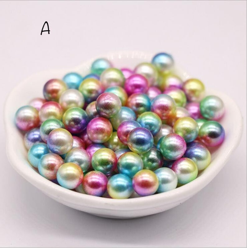 3mm6mm Rainbow Mermaid Unicorn Pearl Packsrainbow Gradient Etsy