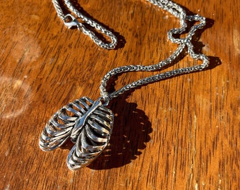 Rib Cage Necklace ~ Witchcraft Necklace ~ Anatomy Jewelry ~ Gothic Jewelry