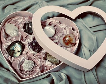 Crystal Heart Box Valentines Day Chocolates ~ Witchcraft Valentines gift for her