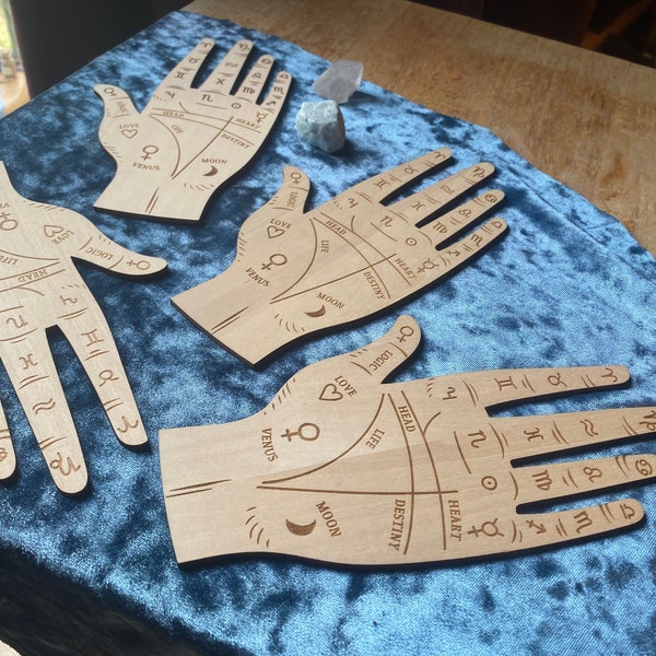 Palmistry Hand Jewelry Holder Etsy