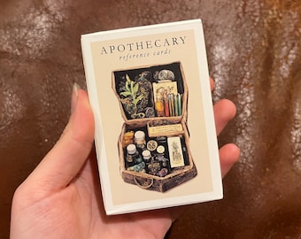 apothecary reference cards ~ herbal index flash cards ~ medicinal herbarium ~ wicca witchcraft supplies ~ information