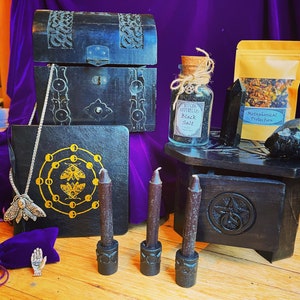 Dark Mysteries Witchcraft Kit ~ Wiccan Altar Kit ~ apothecary witch kit