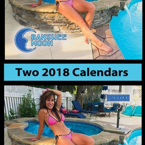 Two Farm Girl signed 2018 calendars signed (personalized) on back cover.