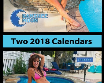 Two Farm Girl signed 2018 calendars signed (personalized) on back cover.