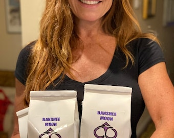 Two bags- 1 Dark Side of The Moon- 12 oz. & 1 Middle Moon (SAVE ON SHIPPING) Banshee Moon Premium Coffees