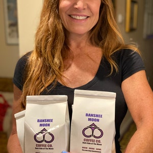 Two bags- &quot;Middle Moon&quot; 12 oz. (SAVE ON SHIPPING) Banshee Moon Premium Medium Roast Coffee