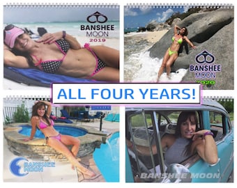 ALL FOUR! Signed 2017, 2018, 2019 & 2020 (Pre-order) Calendars 8.5X11 (one of each) Please feel free to request a personal message!