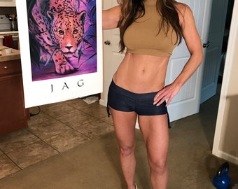 Exoman Art Print, Signed by Exoman and Farm Girl. Print of Exoman's JAGUAR painting.