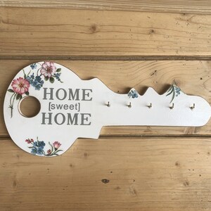 Wooden Key Holder, Key Organizer, Key Rack, Entryway Decor, Wall Mounted Key Hanger