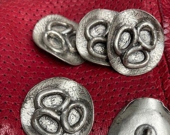 lot de 6 boutons en métal (vintages)