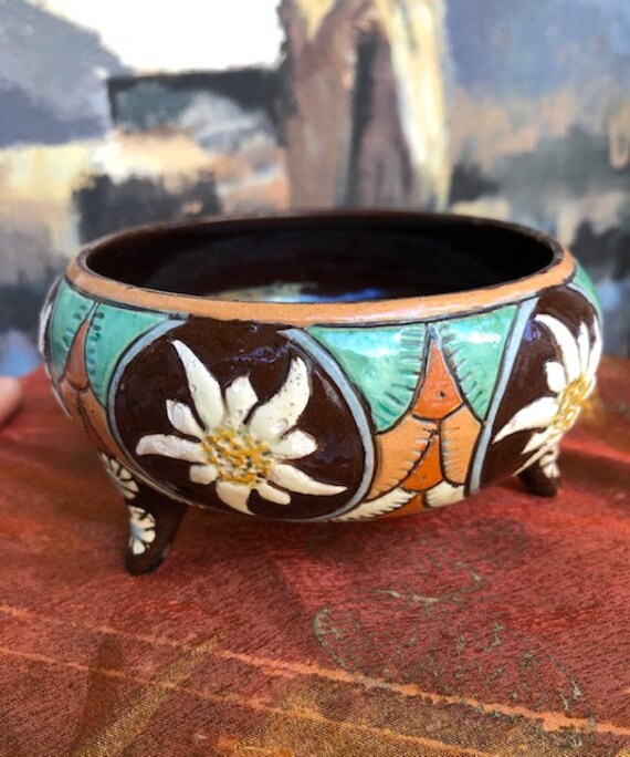 Jolie Coupelle Céramique de Thoune | Suisse Signée avec 3 Pieds