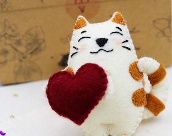 Cat in Love - Cat ornament