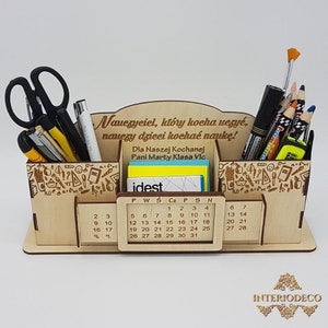 Desk organizer. Laser cut files. cdr, ai, svg, dxf. Digital pattern