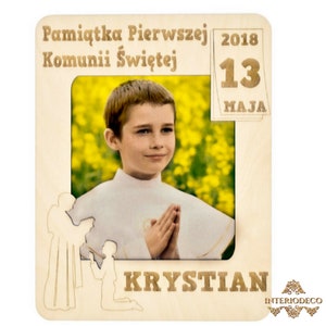 First Communion Photo frame. 2 model set for girl and boy. Laser cut files. cdr, ai, svg, dxf. Digital pattern
