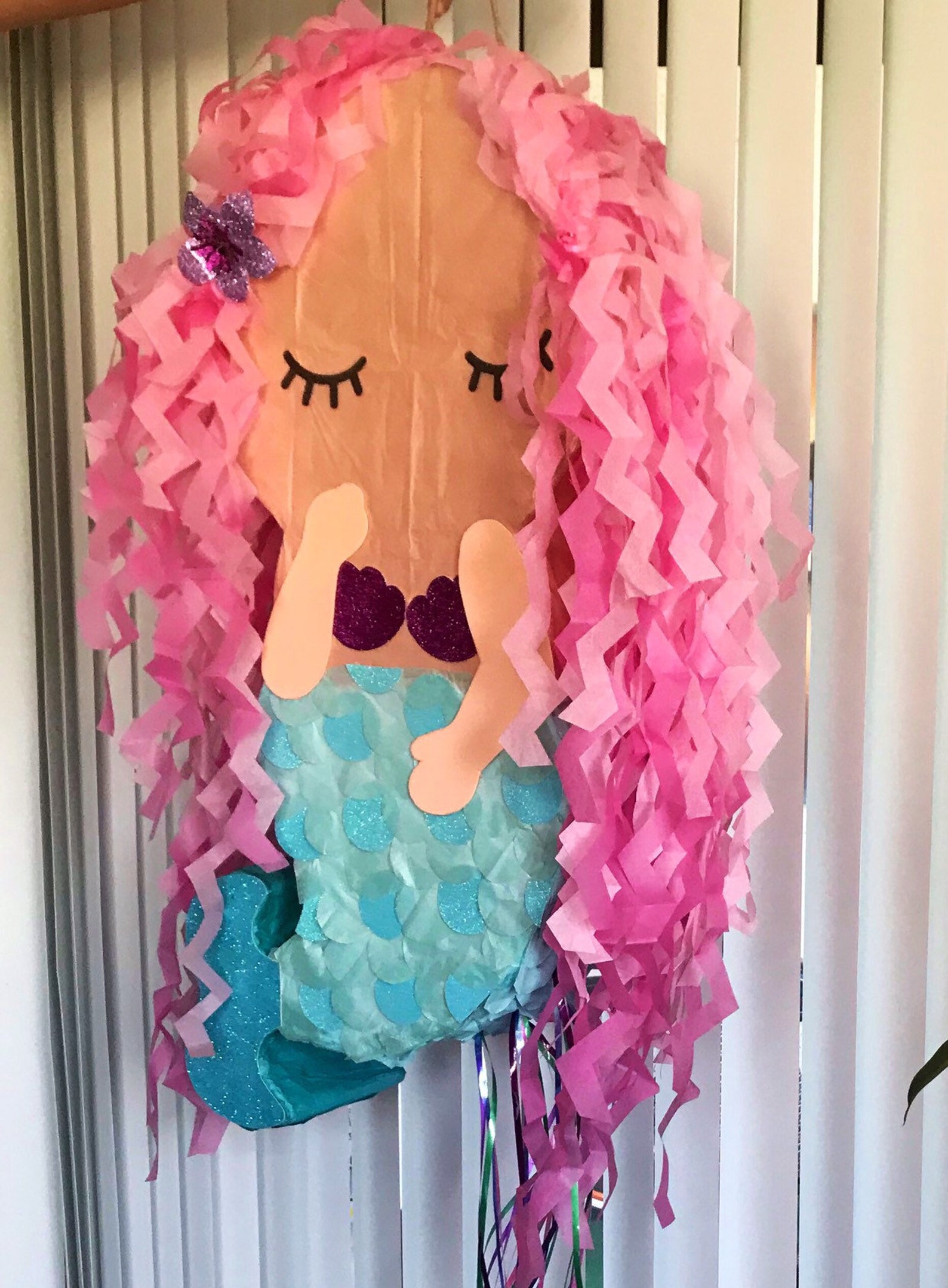Mermaid Pinata Under the Sea Pinata Mermaid Party Mermaid Etsy