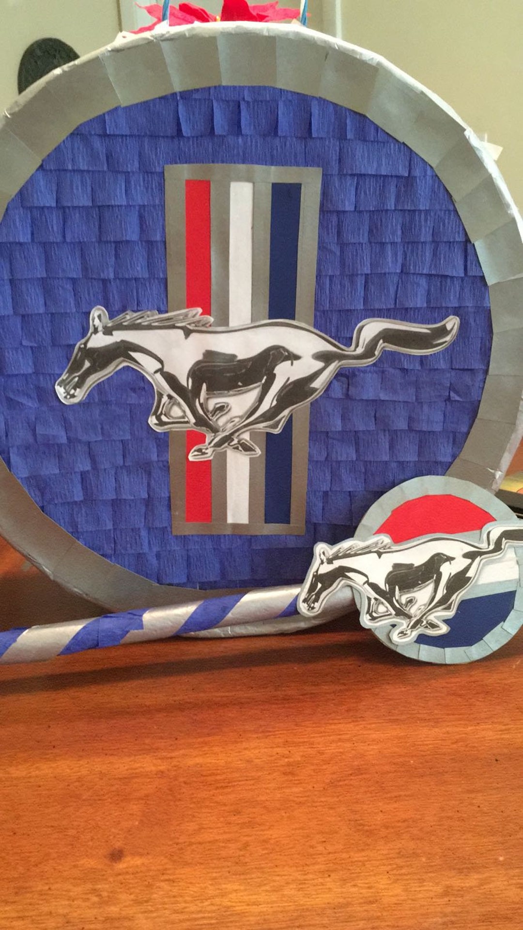 Mustang Car Pinata, Car Party, Custom Round Piñata - Etsy