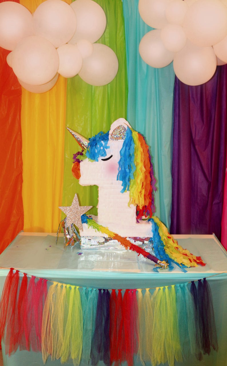 Unicorn Pinata Rainbow Etsy
